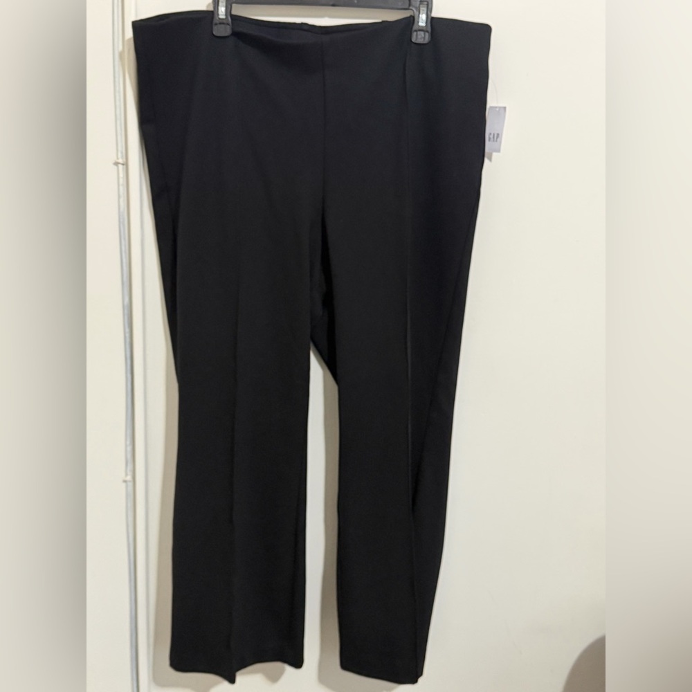 GAP High Rise Double Knit Crop Kick Pants black size XXL